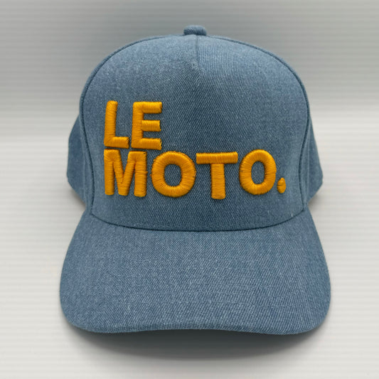 Le Moto x Ping Pong Surf Club Trucker Hat Blue/Gold  *Pre-Order*