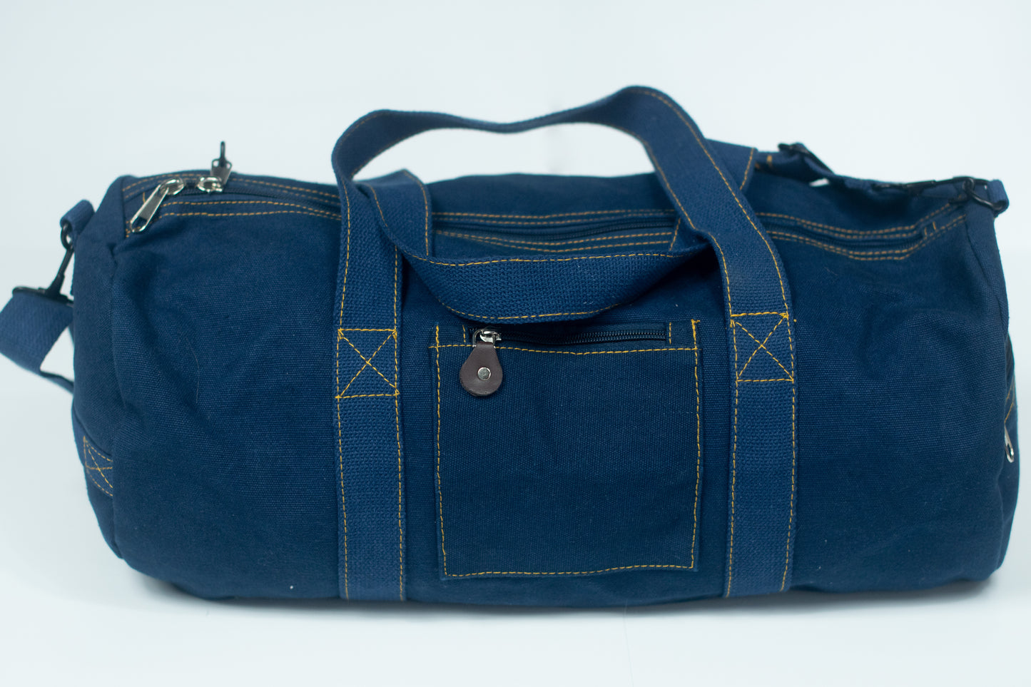 SERIOUS STUDIO ICONIC DUFFLE BAG - NAVY / GOLD