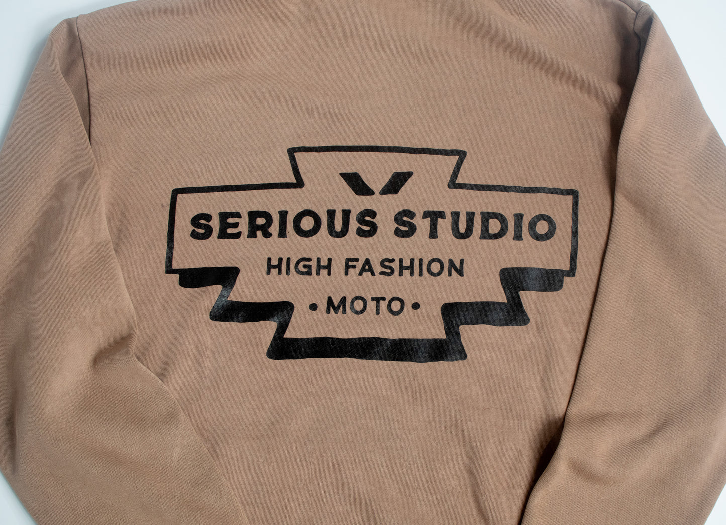 SERIOUS STUDIO HIGH FASHION HOODIE - BURRO