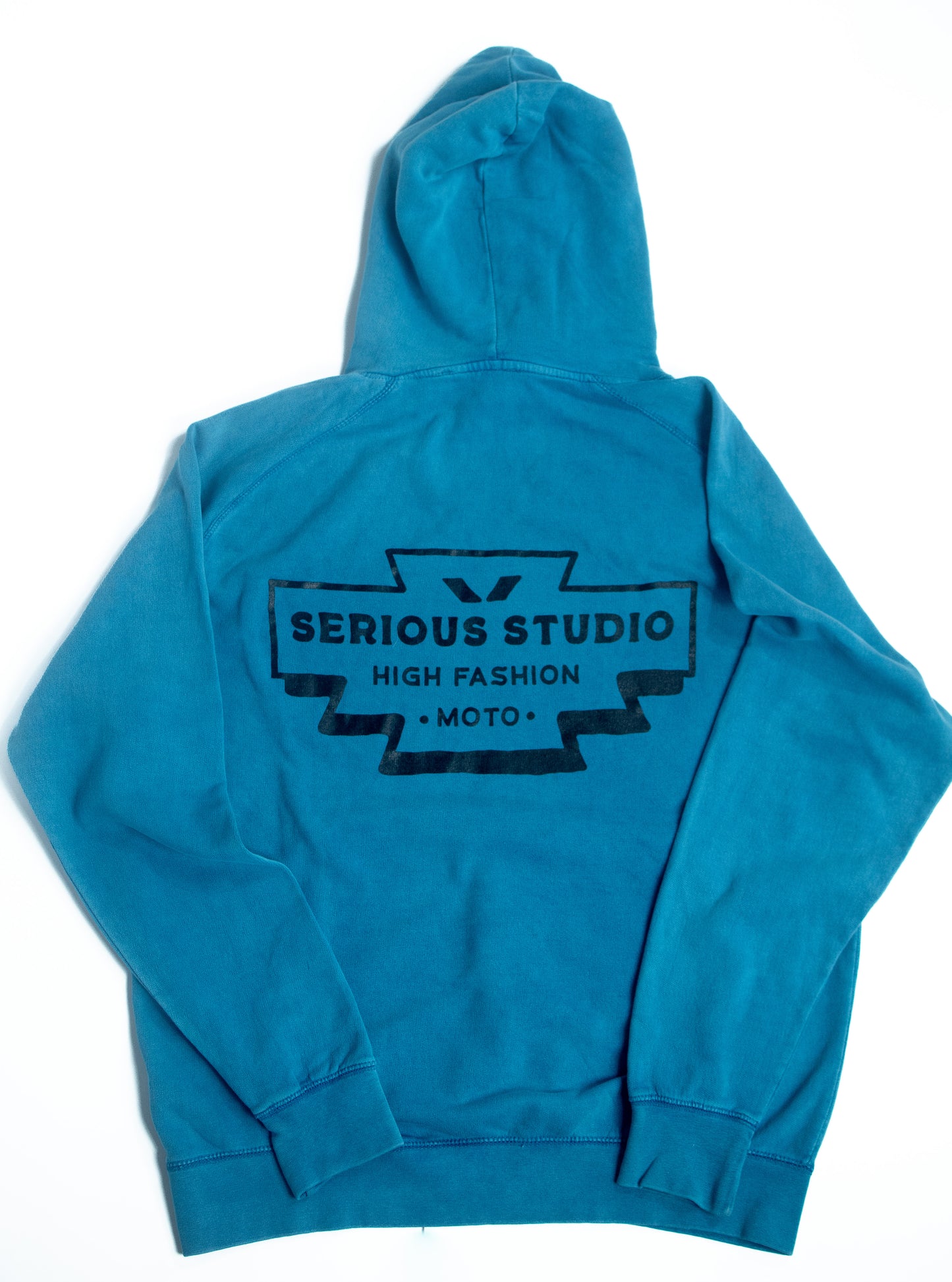 SERIOUS STUDIO HIGH FASHION HOODIE - LAKE BLUE