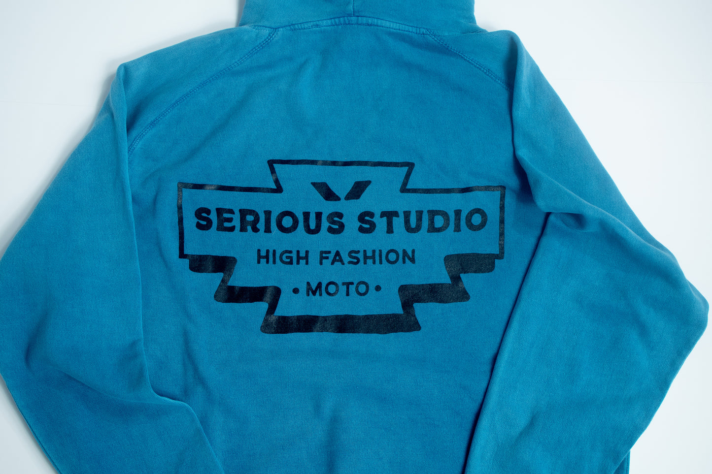 SERIOUS STUDIO HIGH FASHION HOODIE - LAKE BLUE