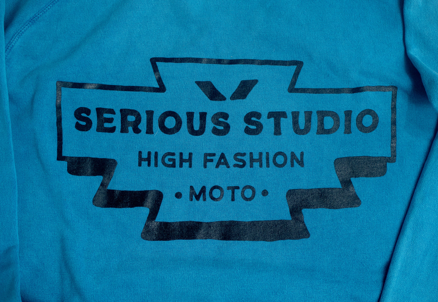 SERIOUS STUDIO HIGH FASHION HOODIE - LAKE BLUE