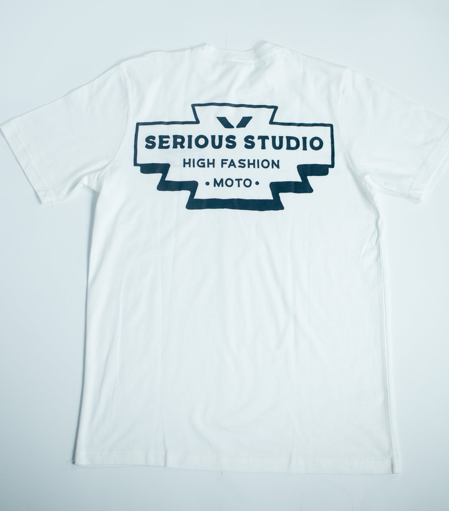 SERIOUS STUDIOS HIGH FASHION TEE - WHITE / BLACK