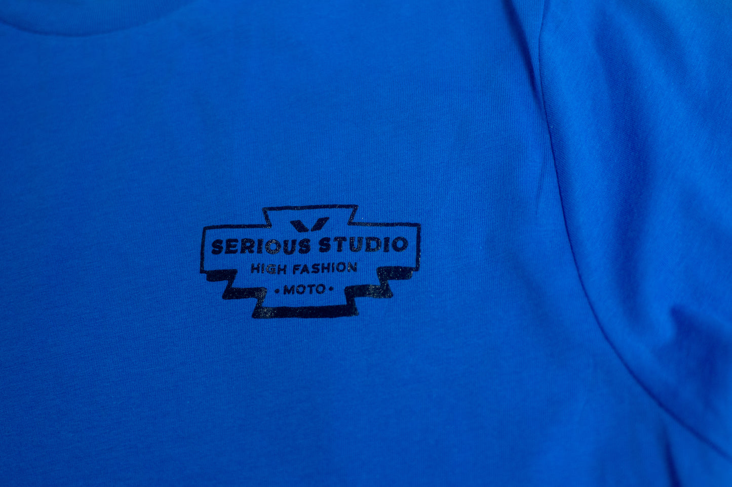 SERIOUS STUDIOS HIGH FASHION TEE - BLUE / BLACK