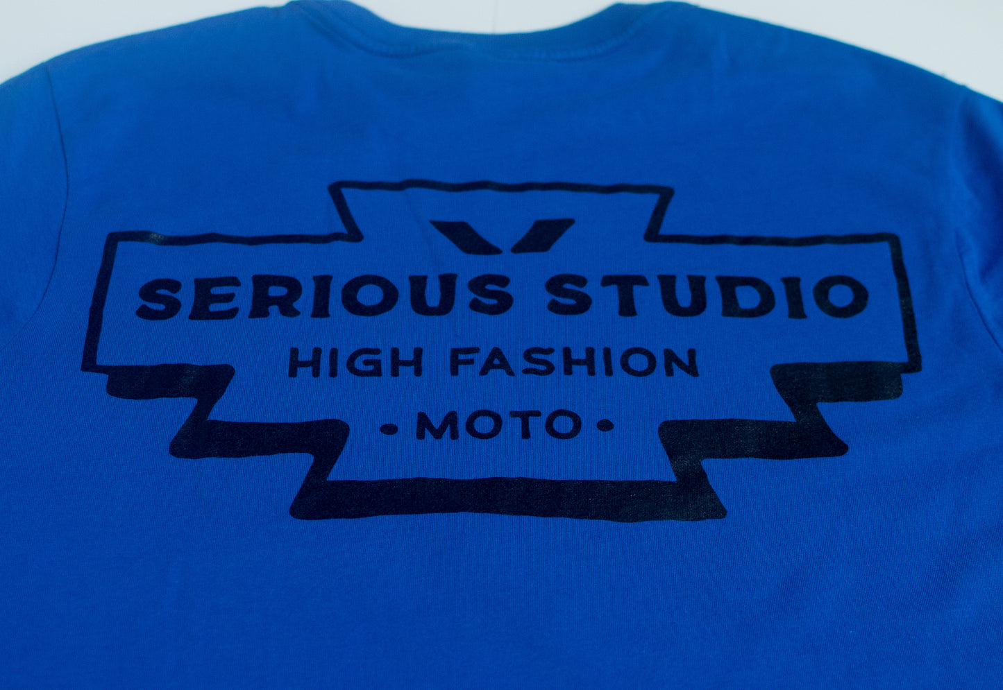 SERIOUS STUDIOS HIGH FASHION TEE - BLUE / BLACK