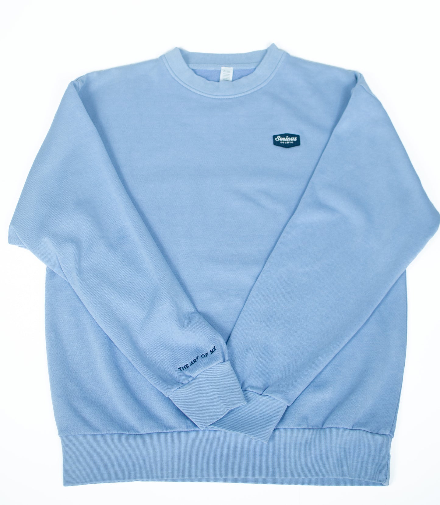 *PRE-ORDER* SERIOUS STUDIO ICONIC CREW NECK SWEATSHIRT - PEBBLE BLUE